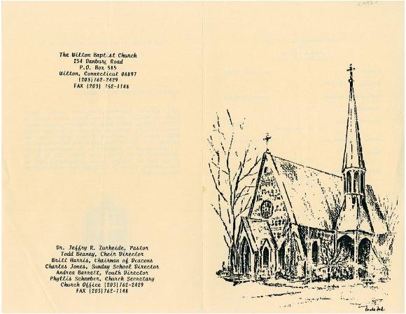 "A Celebration of the Life of John H. Heller" (Wilton Baptist Church, Wilton, Connecticut)