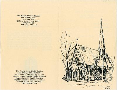 "A Celebration of the Life of John H. Heller" (Wilton Baptist Church, Wilton, Connecticut)