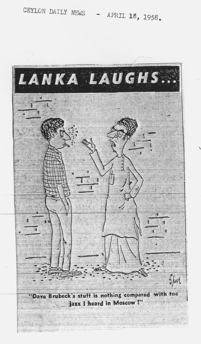 Shue, "Lanka Laughs" (Ceylon Daily News, Sri Lanka)