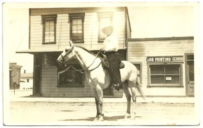 Pete Brubeck on horse track