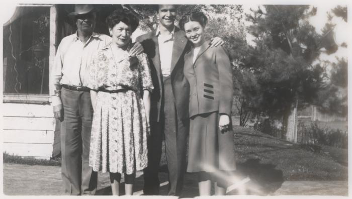 Dave Brubeck, Iola Brubeck, Pete Brubeck, Elizabeth Ivey Brubeck (Ione, California)