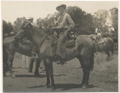 Dave Brubeck on horseback