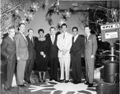 Group portrait on the "Del Courtney Show" (KPIX television, San Francisco, California)