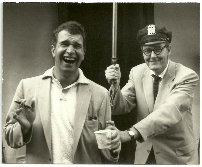 Dave Brubeck and Joe Dodge in policeman's cap