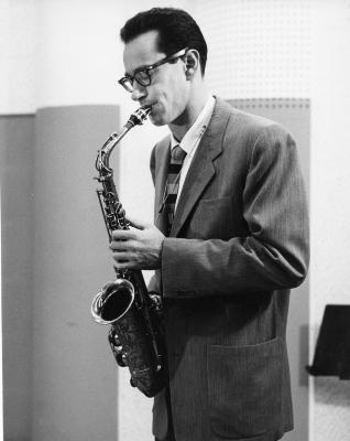 Paul Desmond in performance at recording session