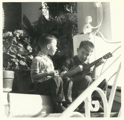 Darius Brubeck (with ukulele) and Michael Brubeck