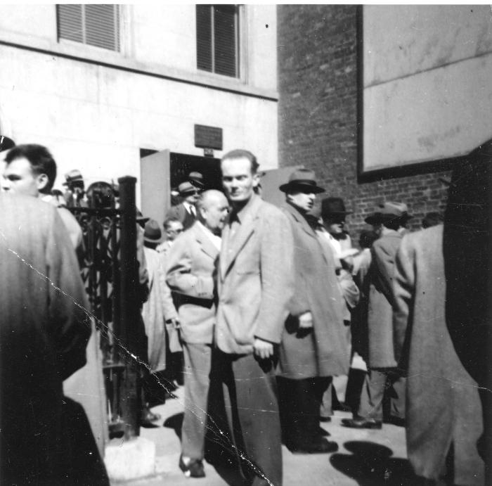 Ron Crotty in front of Musician's Union, Local 802 (New York City, New York)