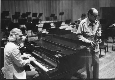 Dave Brubeck, Paul Desmond in performance on Twenty-Fifth Reunion Tour