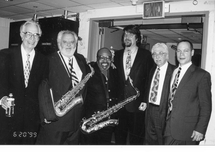 Dave Brubeck, Bobby Militello, James Moody, Chris Brubeck, Randy Jones, Alec Dankworth (Carnegie Hall, New York City, New York)