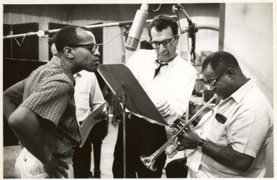 Rehearsals for recording "The Real Ambassadors" at Columbia Studio (New York City, New York)