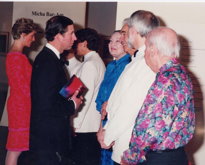 Dave Brubeck, Iola Brubeck, Russell Gloyd, Stephane Grappelii, Prince Charles, Princess Diana (London, United Kingdom)