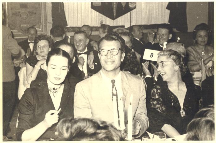 Dave Brubeck, Iola Brubeck, United States Ambassador, unidentified others at Rotary Club Dinner (Ankara, Turkey)