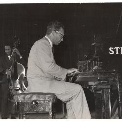 Dave Brubeck, Eugene Wright in performance (Palace of Culture, Warsaw, Poland)