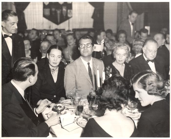 Dave Brubeck, Iola Brubeck, United States Ambassador, unidentified others at Rotary Club Dinner (Ankara, Turkey)