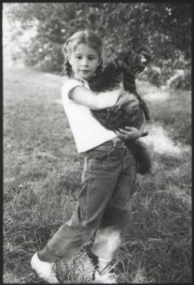 Catherine Brubeck with a cat and miscellaneous other subjects