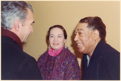 Dave Brubeck and Iola Brubeck with Duke Ellington