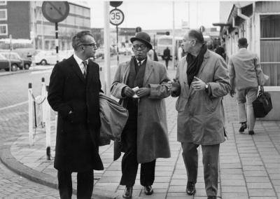 Dave Brubeck, Hemmy Wapperum, and Willy "the Lion" Smith (Schiphol, Netherlands)