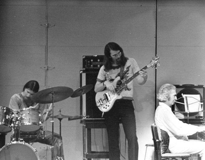 Dave Brubeck, Chris Brubeck, Dan Brubeck in performance (St. Croix, Virgin Islands)