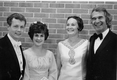 Dave Brubeck, Iola Brubeck, Don Th. Jaeger, Ann Jaeger at premiere of "Truth is Fallen", Midland Symphony (Texas)