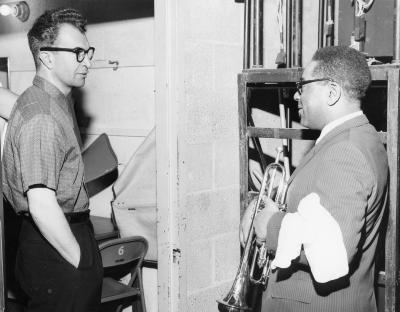 Dave Brubeck with Dizzy Gillespie (Apollo Theatre, New York City, New York)