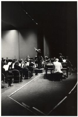 Dave Brubeck with orchestra in performance