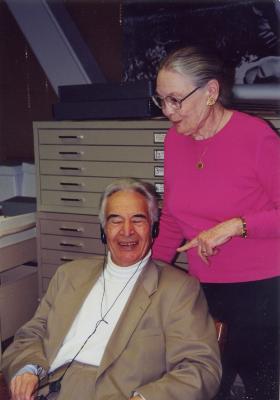 Dave Brubeck and Iola Brubeck at University of the Pacific Archives (Stockton, California)